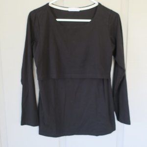 Smallshow Nursing Top LS Black Small
